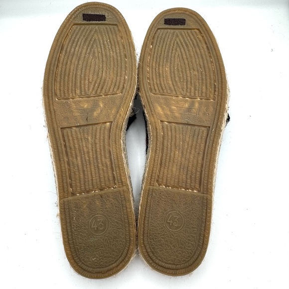 GUANABANA X TODD SNYDER Navy & Orange Crossed Bands Espadrilles Slides Size 43 - Picture 9 of 9